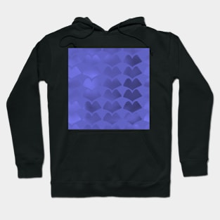 Jewel Ginkgo Single Hue Array Blue Violet Hoodie